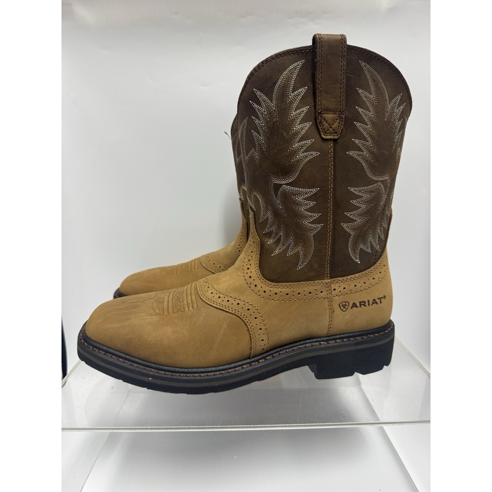 Brand New ARIAT Sierra Aged Bark Brown 10010148 Work Boots Soft Toe Men's Size 9